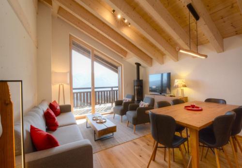 Gypaete 51 proche du centre a Anzere avec vue sur les Alpes