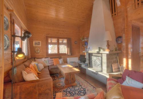 Chalet Johnson a Anzere avec vue sur les Alpes