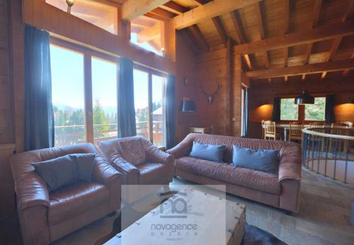 Chalet Zoe a Anzere avec vue sur les Alpes