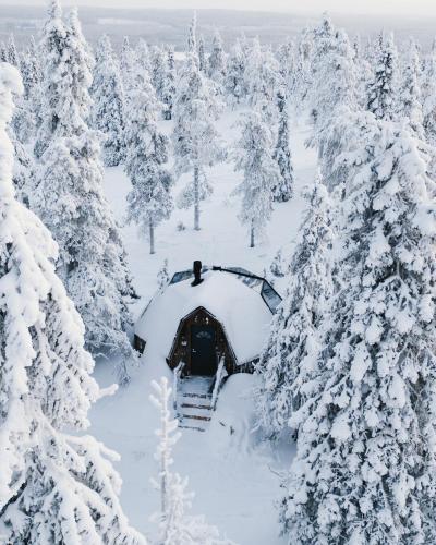 A szálláshely kívülről, Syöte Igloos (Syote Igloos) in Syote