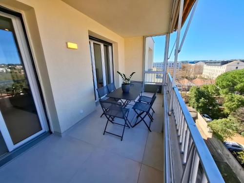 Balcony/terrace, Le Belvedere - Standing, 3 Chambres, Clim, Parking in Figuerolles