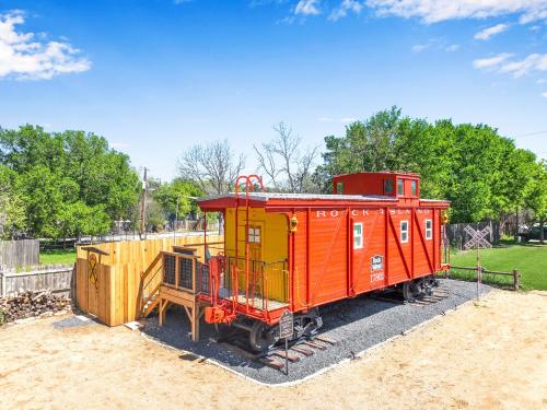 Caboose on the Square in Wimberley, USA
