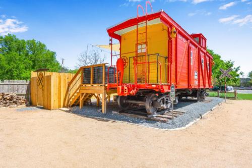 Caboose on the Square in Wimberley, USA
