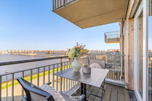 Balcony/terrace, Ferienwohnung Biarritz, App 33 Olpenitz in Olpenitz