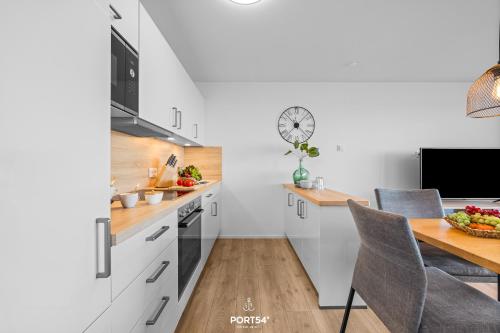 Kitchen, Ferienwohnung Biarritz, App 33 Olpenitz in Olpenitz
