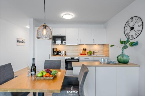Kitchen, Ferienwohnung Biarritz, App 33 Olpenitz in Olpenitz