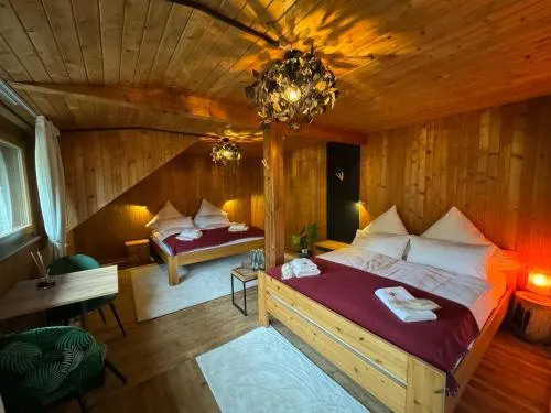 Almgasthaus Knöpflesbrunnen Vierbettzimmer in Utzenfeld, Deutschland