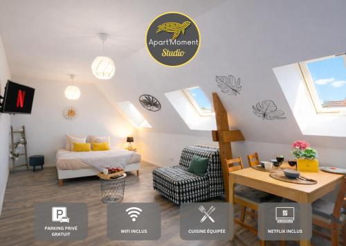 Studio avec parking prive gratuit, proche centre-ville - Quelmes