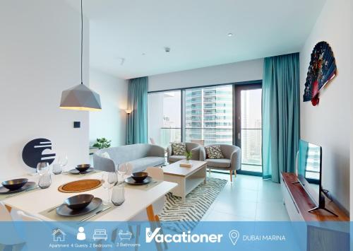 Vacationer Holiday Homes I Modern 2 Bedroom I Skyline & Marina Views, Dubaï