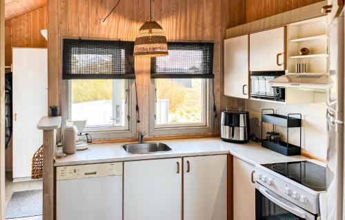 virtuve, Holiday Home P Chr Dahls Vej Hvide Sande Iii in Hvide Sande