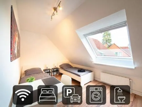 have-a-nice-Stay - Trappenkamp - Monteursunterkunft - Einzelbetten - gute Anbindung - Bettwäsche in Trappenkamp, Deutschland