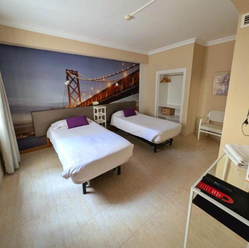 2 twin beds