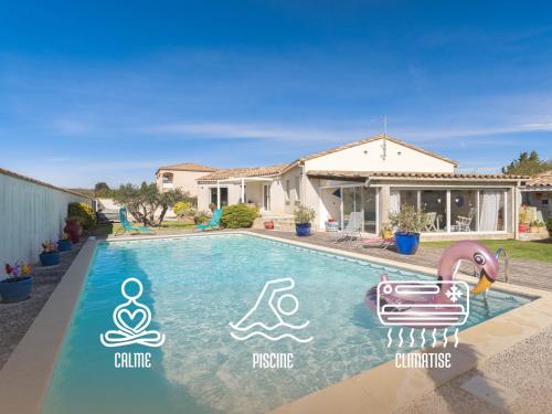 La Croisée des Oliviers - Piscine - Climatisé gîte à louer Luc-sur-Orbieu