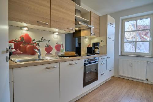 кухня, Zeitapartments Am Fischmarkt in Stade