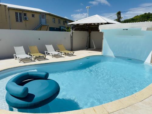 studio climatise avec piscine et proches des plages in Saint-Felix