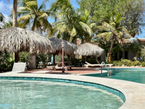 Jardín, Caribbean Court Loft - Resort View Apartment in Kralendijk