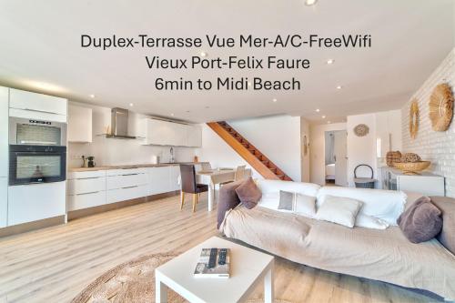 DUPLEX 2 chambres -TERRASSE Vue MER-FELIX FAURE A2B024