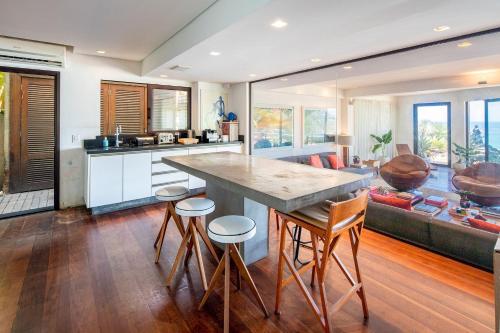 Kitchen, Rio017 - Beautiful villa with an ocean view in Joa in Joatinga