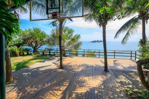 Balcony/terrace, Rio017 - Beautiful villa with an ocean view in Joa in Joatinga