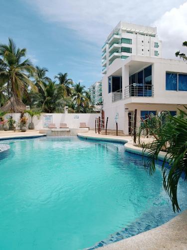 Swimming pool, Hotel Portoalegre in Covenas