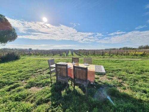 Maison de campagne au cœur des vignes Château Sainte Barbe gîte à louer Lambert