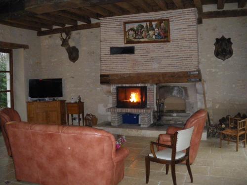 Közös társalgó / TV, Domaine de la Touche Mosnay in Chasseneuil