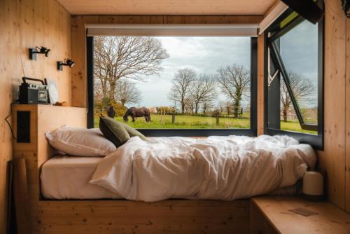 Carré d'Ach - Parcel Tiny House - Tiny House près de Rennes entourée par les chevaux MAE-7543 gîte à louer La Couyère