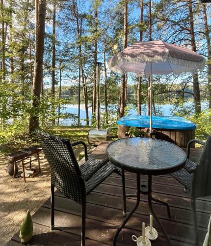 Balkon/terasa, Kaimo Turizmo Sodyba Šniūrai (Kaimo Turizmo Sodyba Sniurai) in Moletai Rajonas