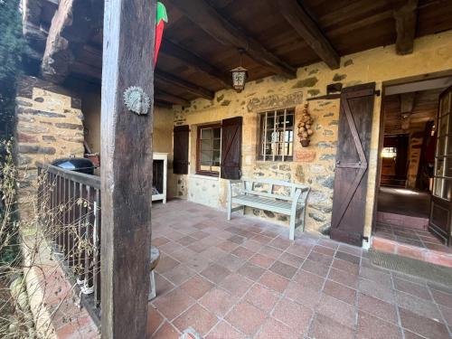 陽台/露台, Amazing 180-m2 family house by the river in 多爾多涅河畔博利厄