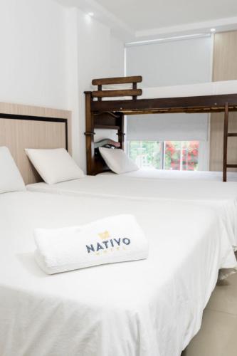 1 double bed, 3 twin beds, 1 bunk bed