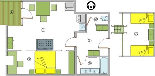 Duplex One-Bedroom Apartment