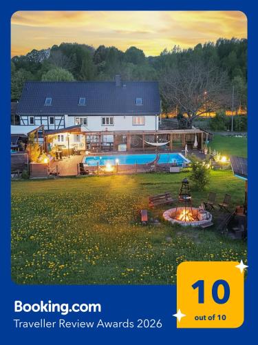 The Old Barn Luksusowa Stodola z Calorocznym Jacuzzi Kominkiem i Widokiem na Wzgorza i Las dla 8-10 - Lwowek Slaski