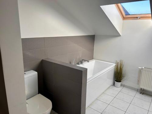 Bathroom, Apartment in the city center in Kunioniai