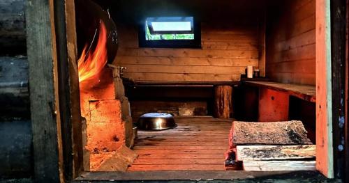Sauna, BEJOT domki nad jeziorem in Buda Ruska