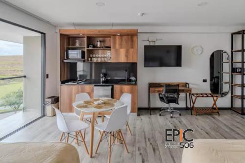 Kitchen, Epic Suite 506 Deluxe Aeropuerto in Olimpica