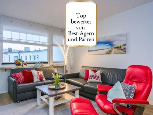 Techt bi Strön 4 Sterne TOP-Fewo 2 WC Sauna Balkon Strand 5 Min Zentrum in Westerland, Deutschland