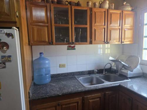 주방, Posada y Residencias Villa Juana in 푸에르토 라 크루스