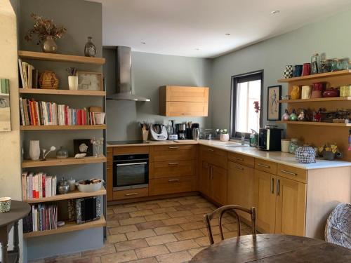 Kitchen, Mas de la Chamberte in La Chamberte