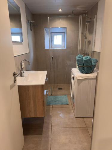浴室, Ferienwohnung am Kloster in 阿爾特木爾河畔迪特福