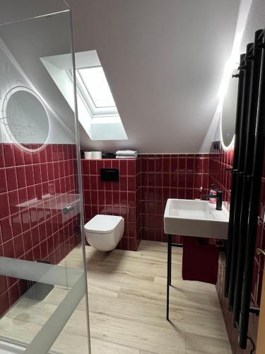 Fürdőszoba, Apartmán vinařství U Krčků (Apartman vinarstvi U Krcku) in Zajeci