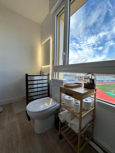 Fürdőszoba, Studio neuf cosy et lumineux dans appartement moderne in Clichy-sous-Bois