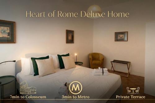 Heart of Rome Deluxe - 7min Colosseo, 3min Metro & Terrace