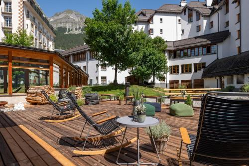 陽台/露台, 斯維澤霍夫倫策海德酒店 (Hotel Schweizerhof Lenzerheide) in 倫策海德