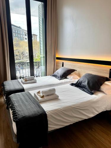 1 double bed