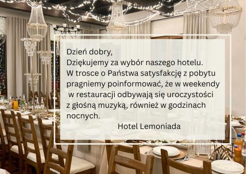 HOTEL LEMONIADA - Zgierz HOTEL LEMONIADA - Zgierz