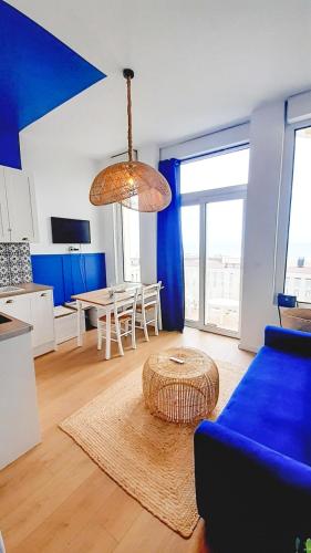 Bleu Horizon - Studio with balcony and sea view in 빌리 쉬르 메르