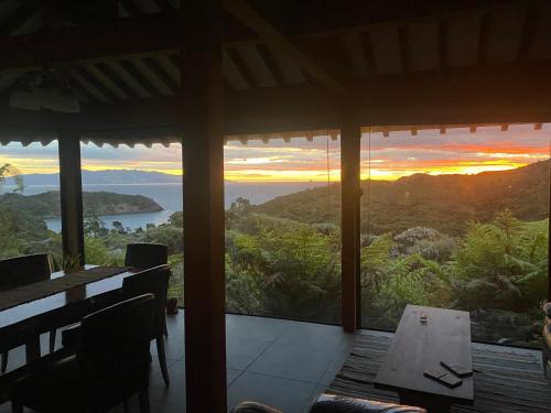 Schooner Bay Retreat a unique Japanese style home in Great Barrier Island