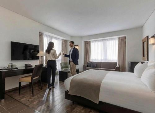 sala de TV, Vital Hotel - Business Boutique Hotel in Tel Aviv City Center