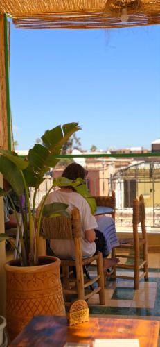 Balcony/terrace, Freedom Yan Hostel in Marrakech