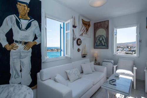 Aiolos Home with private veranda and amazing sea views, Paros